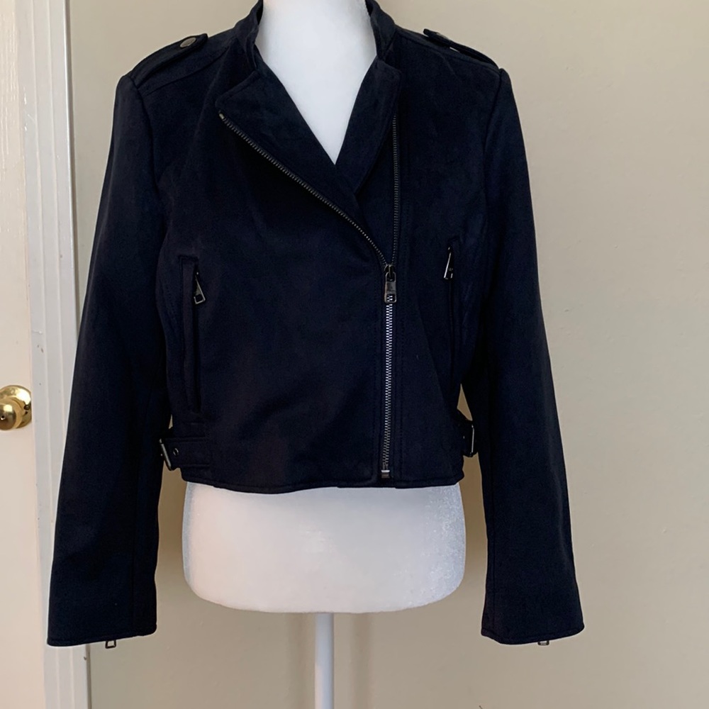 Vegan Suede cropped Jacket